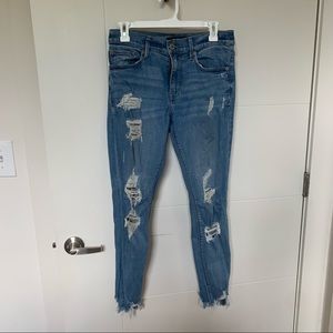 Express Mid Rise Skinny Jeans